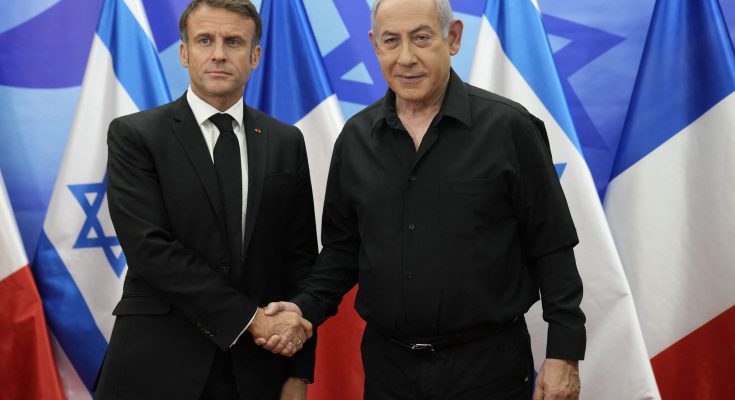 Emmanuel Macron & Benjamin Netanyahu