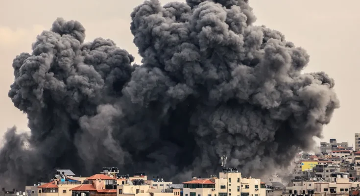 Gaza bombed by Israel