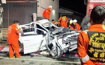 Three killed in speeding truck crash
