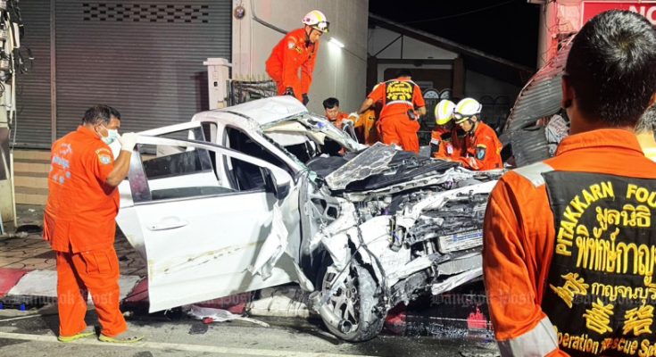 Three killed in speeding truck crash