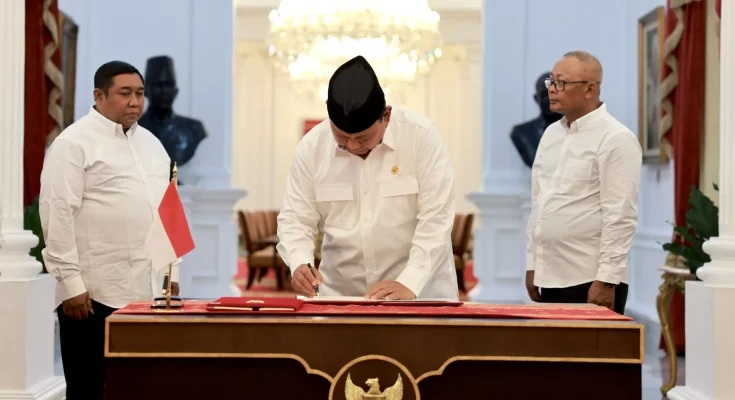 residen Prabowo Subianto pada hari Selasa, 5 November 2024, menandatangani Peraturan Pemerintah (PP) Nomor 47 Tahun 2024.